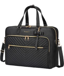 Sac ordinateur Taygeer femme noir, sac à dos multifonctionnel 17 pouces, cadeau parfait pour étudiants et professionnels