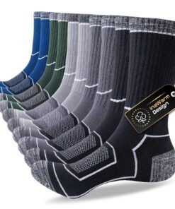 Chaussettes inaWarm Lot de 5 paires respirantes 43-46, 37-42, 47-50 | Pour course, trekking, baskets | Homme | Sport