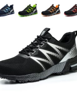 Nasogetch Chaussures de Sécurité Hommes et Femmes Respirantes et Légères avec Embout en Acier pour Travail