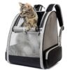Sac de Transport Chiens et Chats en Maille Respirant (Noir) - Spacieux, Fiable et Confortable pour Voyage en Train Sac