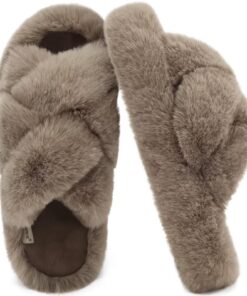 COFACE Pantoufles confortables en mousse à mémoire de forme pour femme - Douces, chaudes, légères - Pantoufles anti-déra