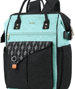 Sac à Dos Ordinateur Portable Femmes Mode Étudiant Noir 15"