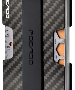 POCARDO Etui Carbone RFID Homme | Porte Carte de Credit Minimaliste | Porte Monnaie Ergonomique