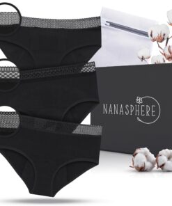 Culottes menstruelles Oeko-Tex | Ultra absorbant 4 couches coton bio certifié | Adolescents et femmes post-partum