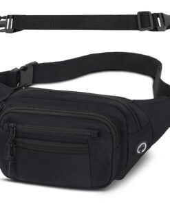 Sac Banane IHIGOGOFA Homme Femme City Unisexe avec Ceinture de 30 cm et Poches à Fermeture Éclatante Ceinture Rgable pou