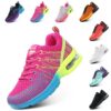 Hitmars Chaussure de Course Femme 36-42 EU Respirante et Légère pour Gym et Running Comfortables