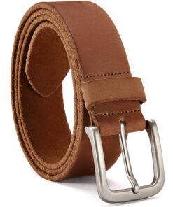 Ceinture Homme Cuir Véritable 38mm Full Grain Buffle Haute Qualité pour Looks Décontractés et Jeans