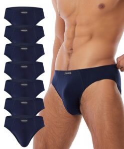 FORVEVO Lot de 7 Slip Homme Coton, Slips Stretch, Confortables et Hygiéniques (M-3XL)