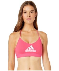 Okay, I need to optimize the product title for an Adidas sports bra in French. The user provided a formula with