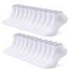 Chaussettes de Sport FALARY pour Hommes et Femmes - 10 Paires Basses en Coton Certifiées OEKO-TEX STANDARD 100