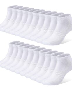 Chaussettes de Sport FALARY pour Hommes et Femmes - 10 Paires Basses en Coton Certifiées OEKO-TEX STANDARD 100