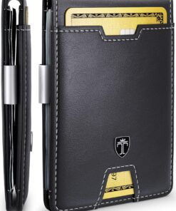 Portefeuille Homme Travando New York - 8 Rangements pour Cartes - Blocage RFID - Cadeau Parfait pour Hommes
