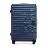 Valise Grande Taille WITTCHEN Coque Rigide ABS Spinner Poignée Télescopique Bleu Marine Air France Easyjet Transavia