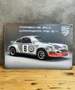 PLAK2L - Plaque Métal Vintage Decorative Voiture 911 Carrera - Idéal pour Decorer Votre Intérieur - Intérieure - Offre U