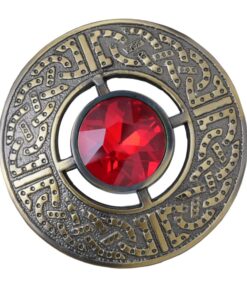 Broche celtique pour kilt écossais vintage nordique avec pierres précieuses Broche celtique écossaise vintage nordique e