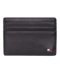 Porte-Cartes Homme Tommy Hilfiger en Cuir Étui Carte Eton CC Holder Luxe Polyester pour Homme Voyage Compagnie Commercia