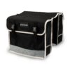 DUNLOP Sacoche Vélo Arrière Étanche 2x13 L - Bande Fluorescente - Sac Vélo 36x30x12 cm Noir