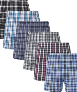 JupiterSecret Caleçon Homme Coton Respirant Grande Taille Lot 6-10 seks JupiterSecret Caleçon Homme Tissé Boxer Respiran