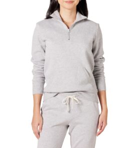 Amazon Essentials Veste Polaire Haute Femmes Grande Taille OEKO-TEX STANDARD 100 Fermeture Éclair