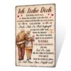 Plaque murale Putuo en tôle avec inscription « Ich liebe dich » - Décoration romantique pour couples - 20x15cm