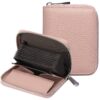 PORTE CARTES FEMME RFID BLOQUANT PORTEFEUILLE VÉRITABLE Cuir FERMETURE ÉCLAIR