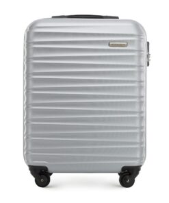 WITTCHEN Valise Cabine ABS 4 Roulettes Pivotantes Serrure à Combinaison Taille M Gris Air France/Easyjet/Transavia