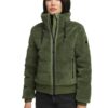 Veste d'hiver Navahoo pour femme XS-XXL - Polaire en peluche, col haut, poignets élastiques - N093