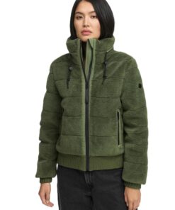 Veste d'hiver Navahoo pour femme XS-XXL - Polaire en peluche, col haut, poignets élastiques - N093