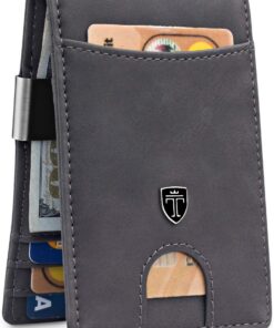 TRAVANDO Money Clip Wallet Rio Homme Épaississement de Poche bloque RFID Accessoire à Cartes Slim et Minimliste Mini Por
