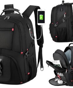 ALTOS OFFICE ET HOME Sac à dos pour ordinateur portable de 17" Noir et Résistant antivol et Imperméable