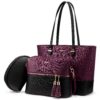 Sac à main LOVEVOOK, ensemble 3 pièces, grande sac à dos pour femme