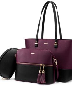 Sac à main LOVEVOOK, ensemble 3 pièces, grande sac à dos pour femme