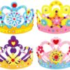 Hifot Couronne en Tiare DIY pour Enfant Loisir Creatif Fille Anniversaire Cadeaux