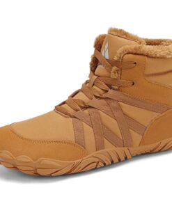Mishansha Chaussures d'hiver pieds nus homme femme bottes de neige doublure chaude légère trail running GR.36-48