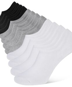 Chaussettes invisibles YOJOOM pour homme | Antidérapantes | Silicone | Sport | 39/40/41 | Chaussures de sport | Chaussur