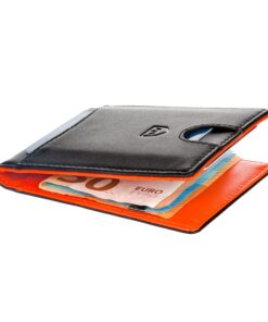 Portefeuille Anti-RFID Mince pour Hommes - Pince à Billets, Petit Étui à Cartes Bancaires