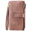GOIACII Portefeuille Femme en Cuir avec Blocage RFID pour Femmes - Grande Capacité,Embrayage Secure, Plusieurs Emplaceme