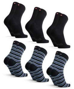 Chaussettes Danish Endurance en Coton Premium Respirantes & Douces pour Homme & Femme, 3 ou 6 Paires - Microclimat Respi