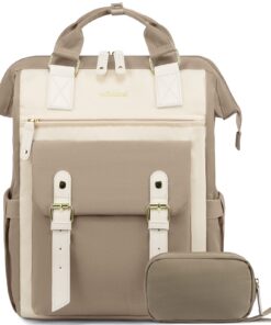 LOVEVOOK Sac a Dos Femme Modeleur, Grande Capacité Sacs à Dos pour Ordinateur Portable avec Étui pour Câble de Données,