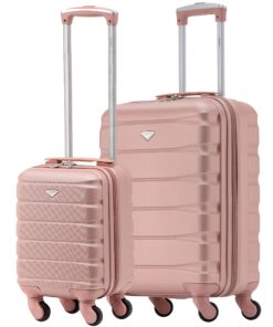 Valises Flight Knight Legeres en ABS Rigide Pour Ryanair Cabine Et Sous Siege - 55x40x20 cm Et 40x20x25 cm