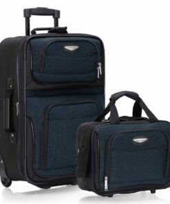 Travel Select Amsterdam - Bagages Rangement Vertical Extensible, Bleu Marine, 2-Piece Set