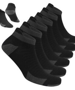 Chaussettes de sport Blitzsox pour homme course à pied rembourrées respirantes en coton, lot de 6 - Tech évacuation de l