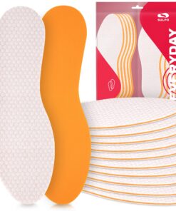 SULPO Lot de 10 paires de semelles intérieures parfumées anti-transpiration - Homme et Femme - Semelles anti-odeurs - Ta