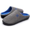 Chaussons WateLves Homme Hiver Peluche Mémoire Chaud Mixte Adulte Pantoufle Femmes Court Coton