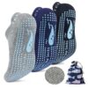 TENQUAN Antidérapantes Yoga Chaussettes Femme Homme Maison Entraînement Sport