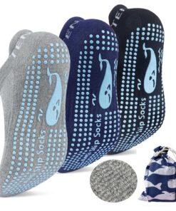 TENQUAN Antidérapantes Yoga Chaussettes Femme Homme Maison Entraînement Sport
