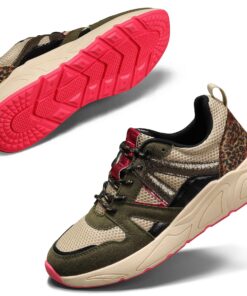 Baskets Mode Femme Plateforme Léopard Classe pour MarcheComfortABLE ET MODALEMENT