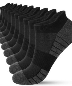 HIYATO Chaussettes Homme Femme Socquettes Coton Respirantes AntidéRapante Oeko-Tex