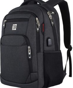 Marcello Sac à dos pour ordinateur portable - Avec port de charge USB - Pour le travail et l'école - Grande capacité et
