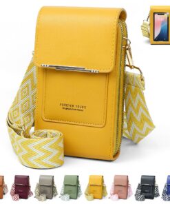 Sac Bandoulière Femme en PU Cuir Élégant pour Sorties Quotidiennes avec Poche Téléphone